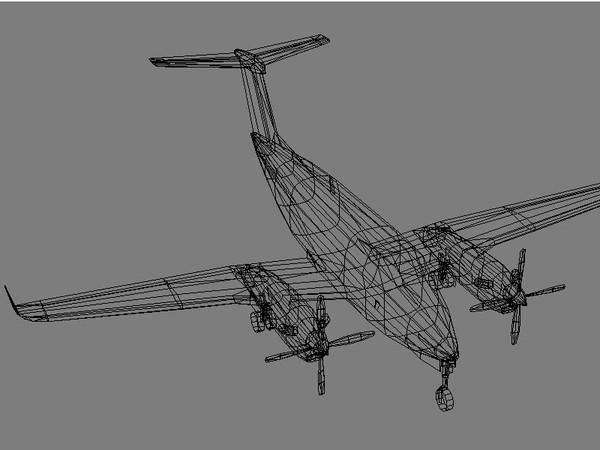 3d beechcraft b-350 - Beechcraft B-350 by Alexander Miller