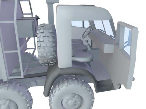 russian army kamaz 6350 3d model - Kamaz 6350 8x8 by Ruski_xx