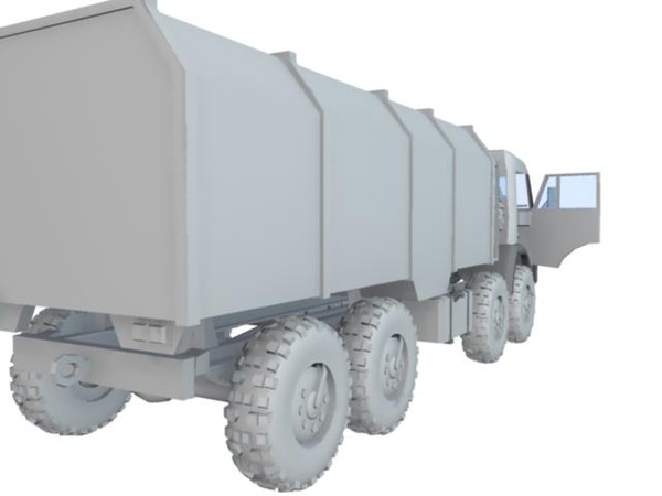 russian army kamaz 6350 3d model - Kamaz 6350 8x8 by Ruski_xx