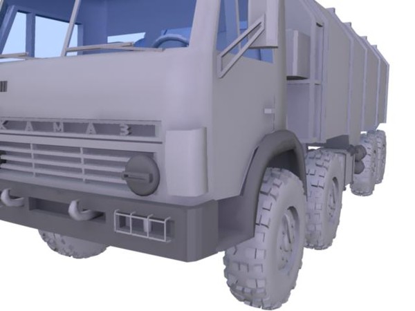 russian army kamaz 6350 3d model - Kamaz 6350 8x8 by Ruski_xx