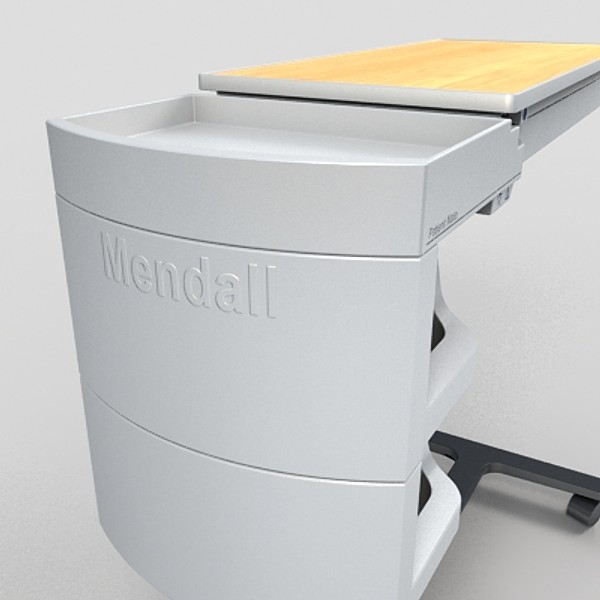 3d model bedside table - bedside table by monkeyodoom