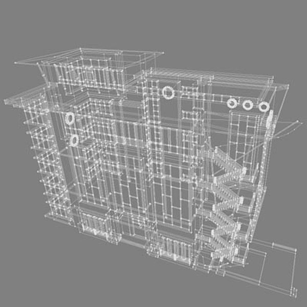 medium office 3ds - office building by thinice