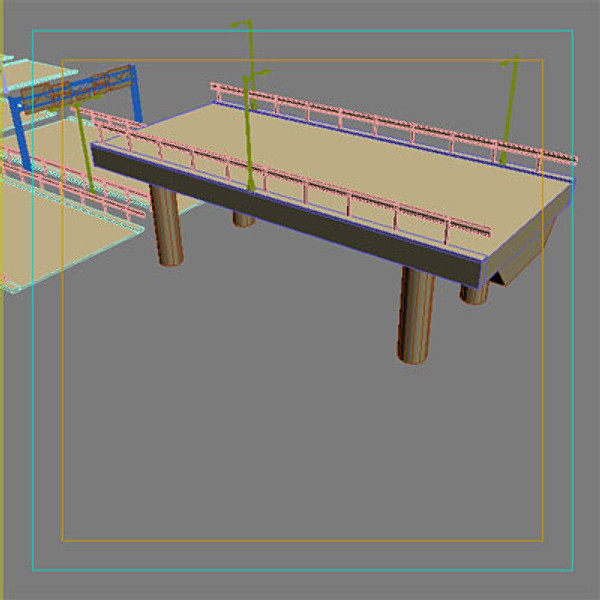 road elements motorway 3d max - Motorway_elements by QLEE