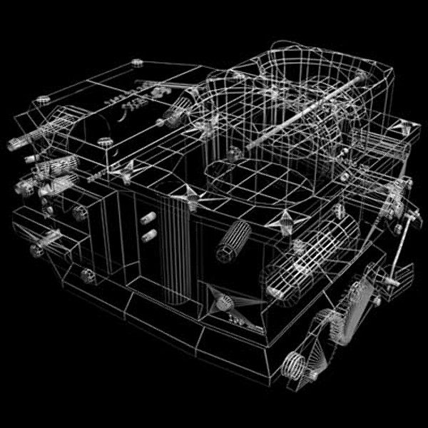 3ds max carburettor auto - Untextured carburetor by QLEE