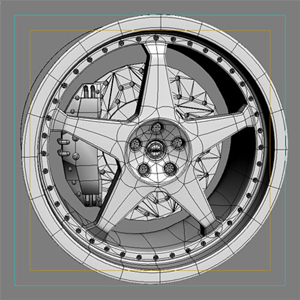 wheel disk nissan 3d 3ds - Wheel Disk Nissan GTR34 by CutCat