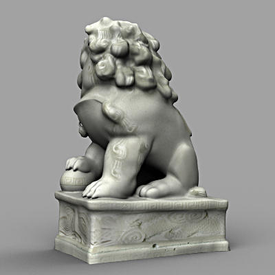 sculpture statue 3d max - S_dog by 3d_Wanderer
