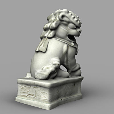 sculpture statue 3d max - S_dog by 3d_Wanderer
