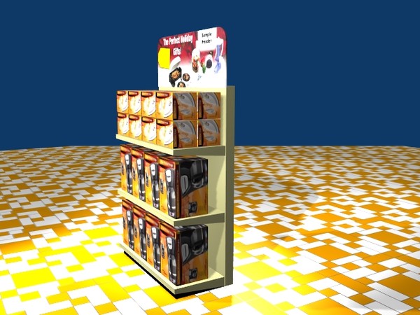 3dsmax retail store display endcap - EndCap_3ds.zip by JLullie
