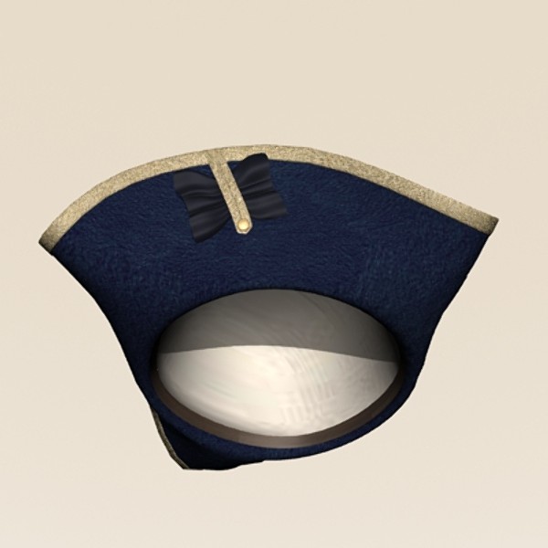 tricorne hat 3d 3ds - Tricorn by mostlysquare