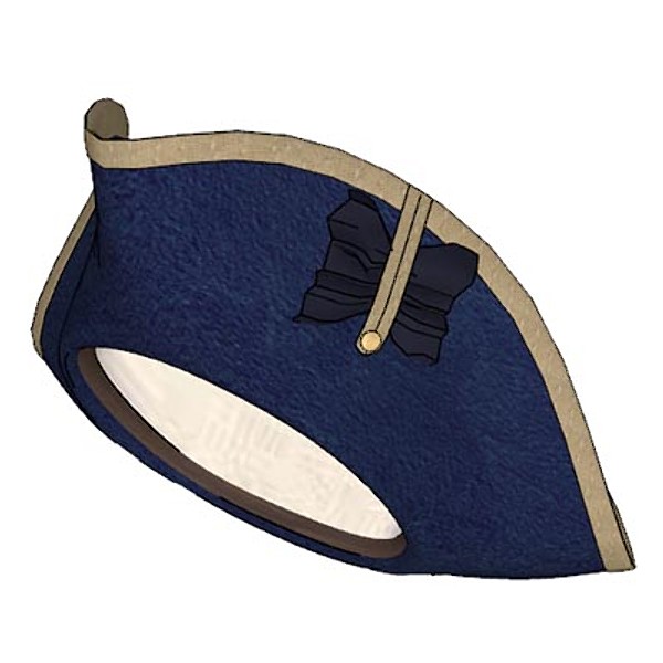 tricorne hat 3d 3ds - Tricorn by mostlysquare