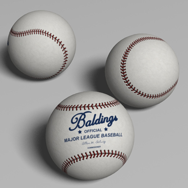 3ds 4 baseballs ball polygons - 4 Low Polygon Baseballs by tronitecgamestudios