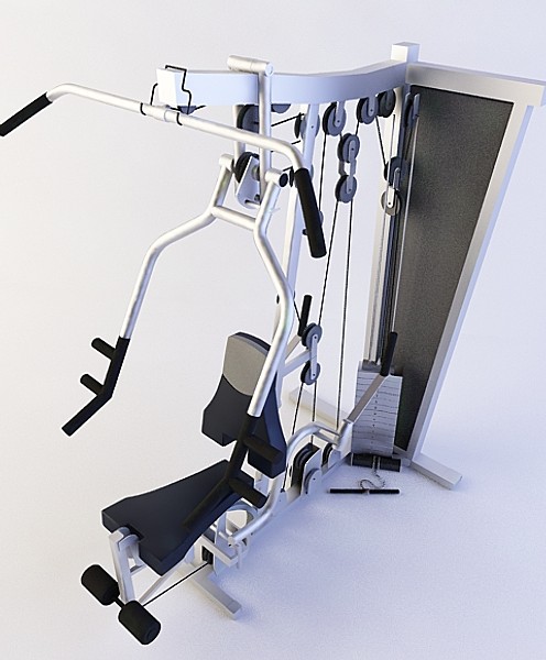 multigym excercise gym 3d max - Multigym by logesh_v