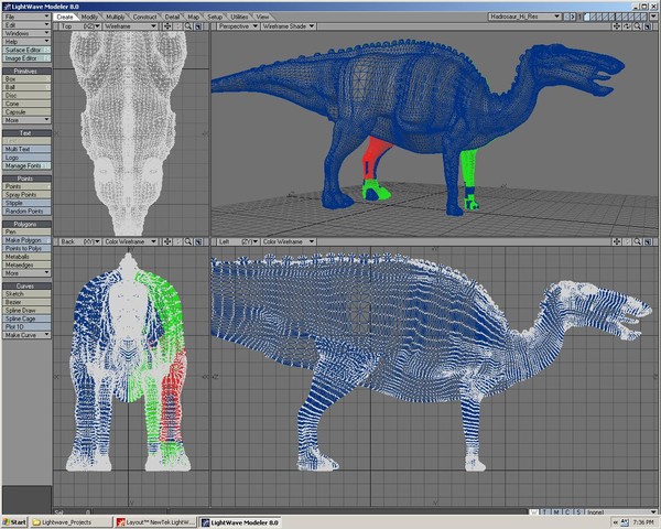 duckbill hadrosaur dakota 3d lwo - Dakota.zip by 3dCreatures
