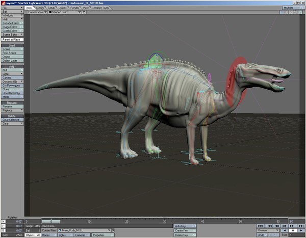 duckbill hadrosaur dakota 3d lwo - Dakota.zip by 3dCreatures