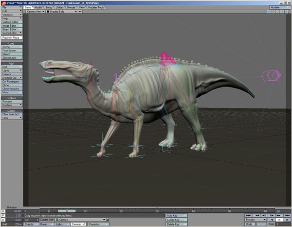 duckbill hadrosaur dakota 3d lwo - Dakota.zip by 3dCreatures
