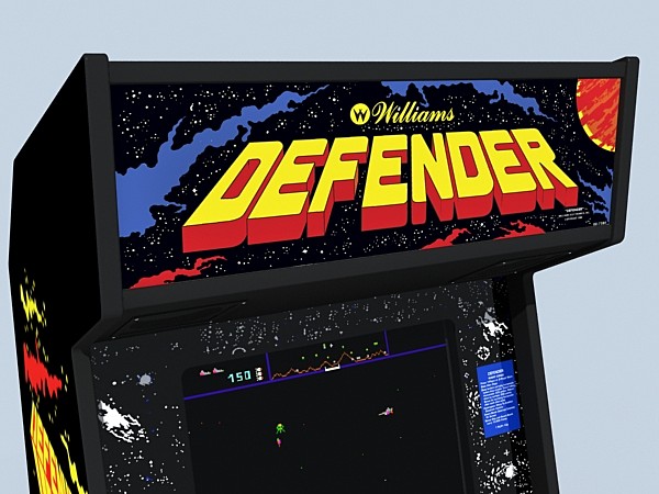 3d defender arcade model - defender arcade by monkeyodoom