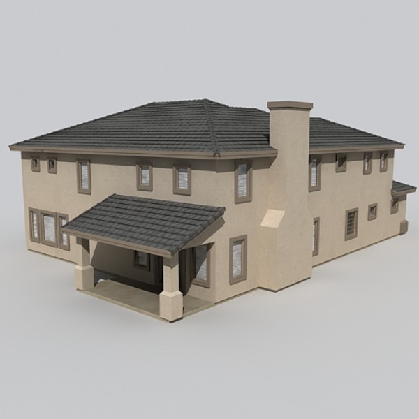 3ds house homes dwelling - house 17 by monkeyodoom