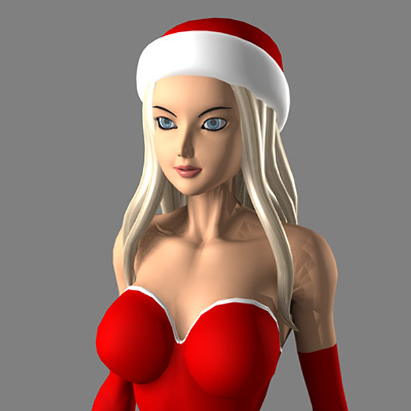 3d christmas girl model - santababe01.zip by tomwoof