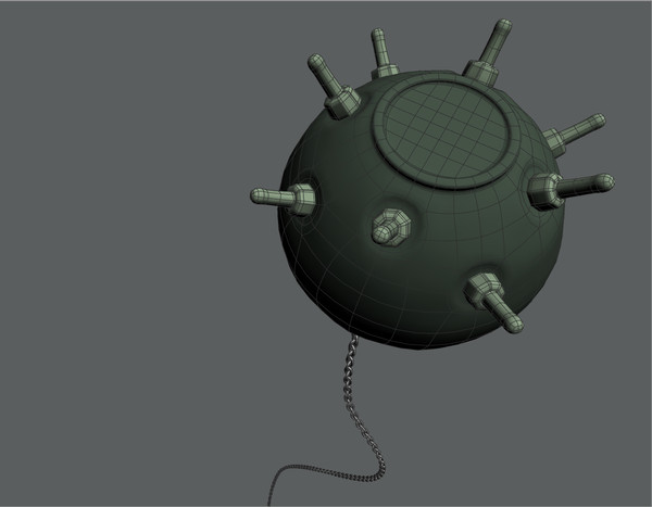submarine 3d 3ds - Submarine Mine by bigtime3D
