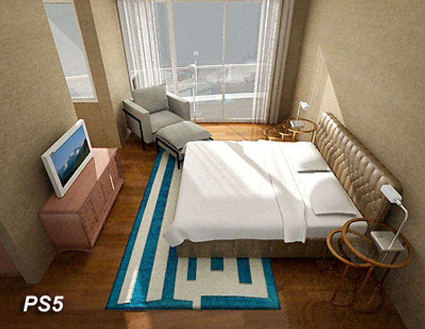 master bedroom 3d 3ds - Bedroom by groups5