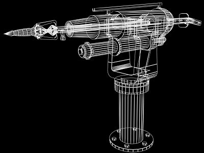 3d model harpoon - harpoon gun.zip by Alex Kontz