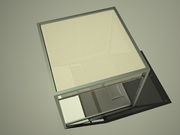 3d model four-poster bed - Four-poster bed 2 by fabelar