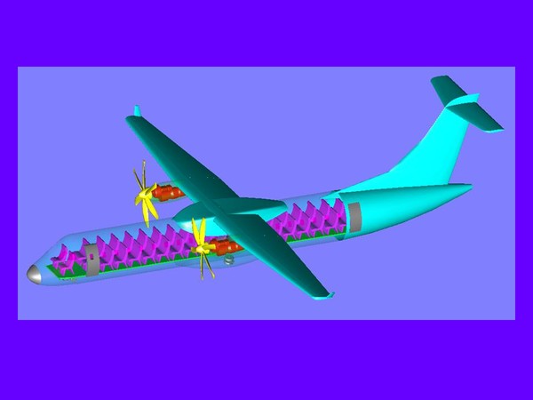 aircraft assembly 3d model - ATR-72-600 Turboprop .dwg or .dxf by RodgerSaintJohn