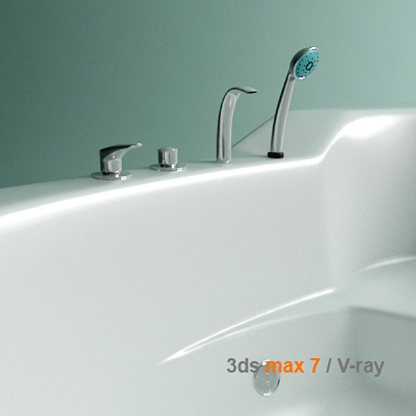 jacuzzi 3d model - jacuzzi by lajhar