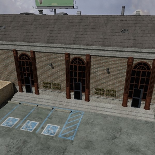 post set lights 3d max - Post Office by dastolidigital