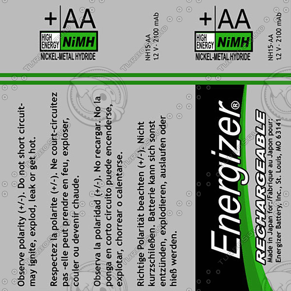 battery energizer 3d model - Battery Energizer by NesAn Studio