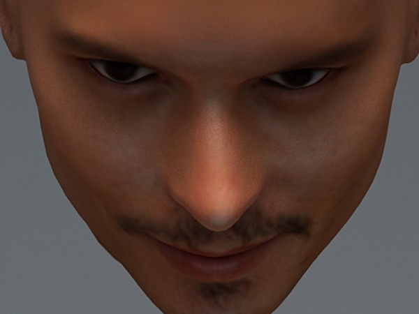 johnny depp 3d max - Johnny Depp... by fabelar