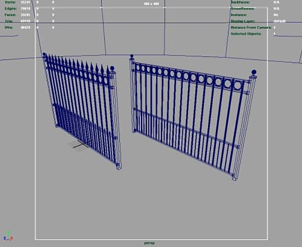 maya iron fence - Iron Fence by ArtboySHF