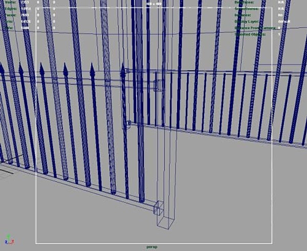 maya iron fence - Iron Fence by ArtboySHF