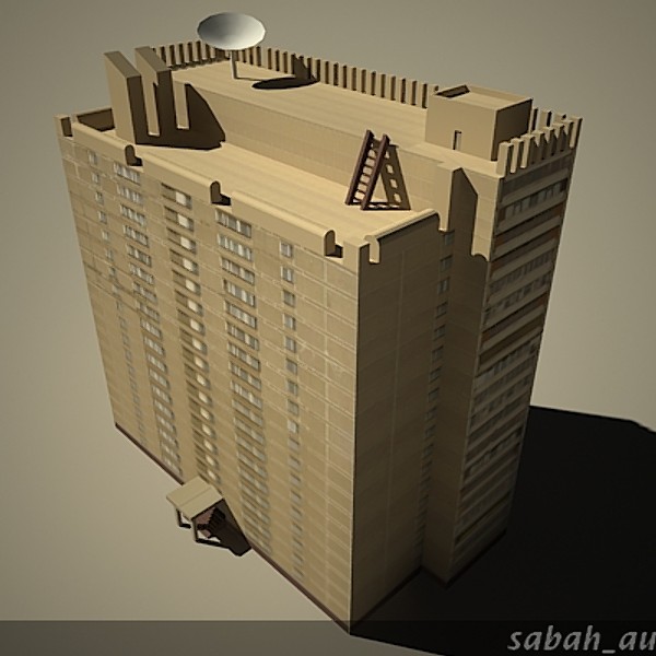 3d building games - Lowpoly Building_010 by sabah_au