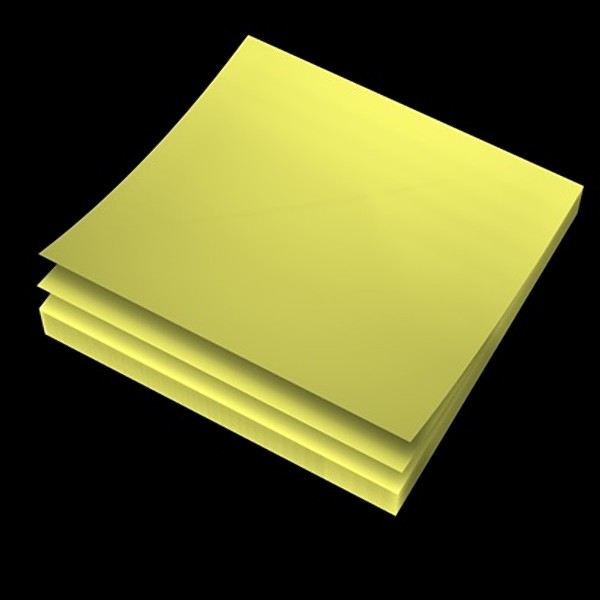 3d c4d product design - Post-It Note (1980) by Art Fry and Spencer Silver for 3M by Stuff Creators