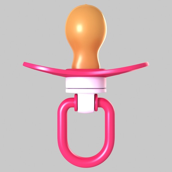 3d pacifier modelled - Pacifier by 3d_molier