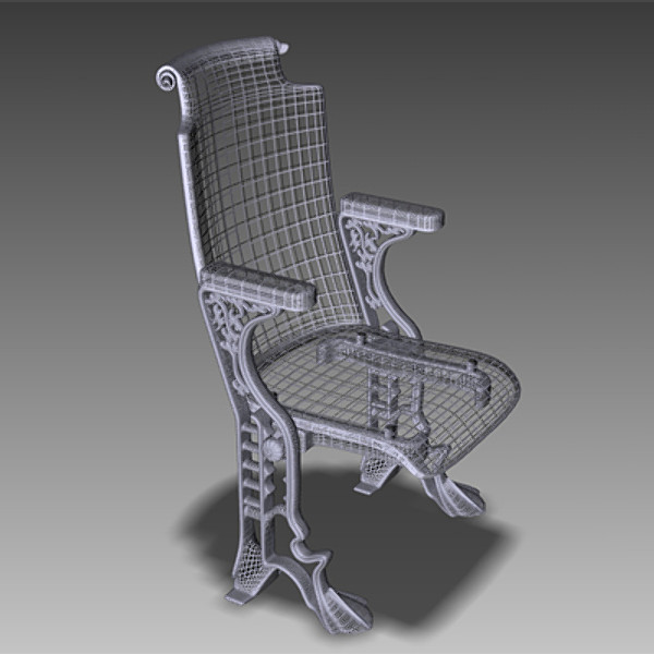 3ds old fashioned theater seat - Theater Seat by andyjaggy