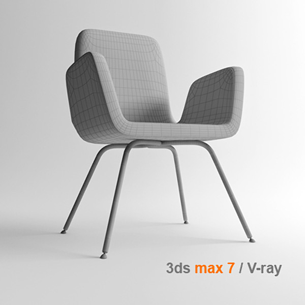 3d ikea architectural visualization model - PATRIK Visitor chair by lajhar