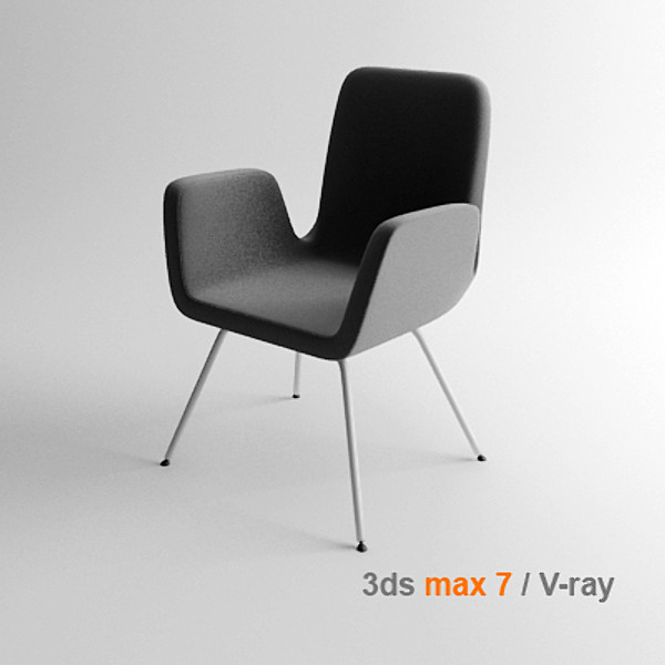 3d ikea architectural visualization model - PATRIK Visitor chair by lajhar
