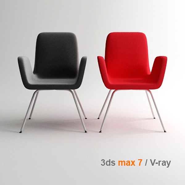3d ikea architectural visualization model - PATRIK Visitor chair by lajhar