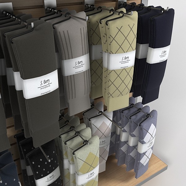 3d men s sock rack - men,s sock rack by DigitalX