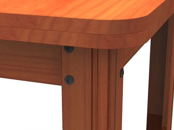 3d model of folding kitchen table - folding table by ultraspek