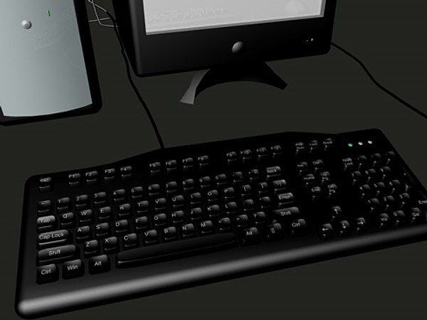 cinema4d desktop computer - compter set.c4d by Doolodes