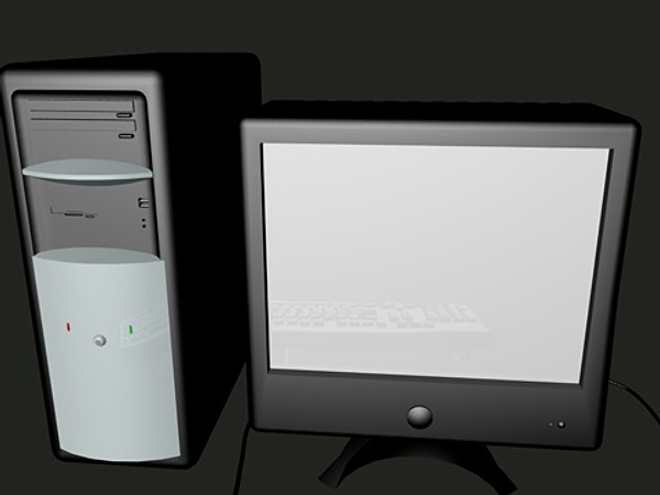 cinema4d desktop computer - compter set.c4d by Doolodes