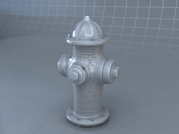 hydrant 3ds - Medium Detail Fire Hydrant 3D Model by ConceptoStudios
