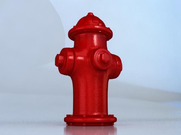 hydrant 3ds - Medium Detail Fire Hydrant 3D Model by ConceptoStudios