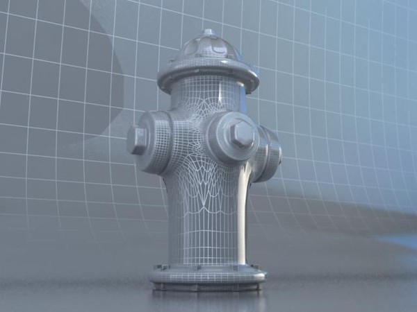 hydrant 3ds - Medium Detail Fire Hydrant 3D Model by ConceptoStudios