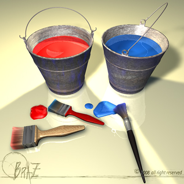 paint tools 3d model - Paint tools... by BraZ