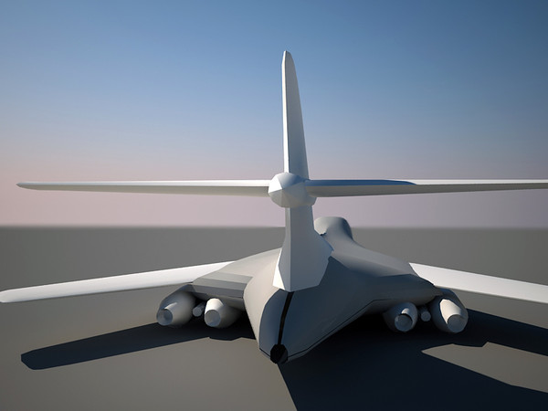 3d model flying plane - b1 bomber by karimelnabawy