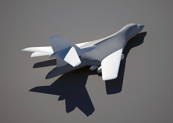 3d model flying plane - b1 bomber by karimelnabawy